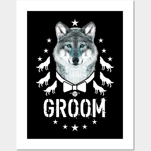 161 Wolf GROOM Wolfpack Party Wall Art by Margarita7